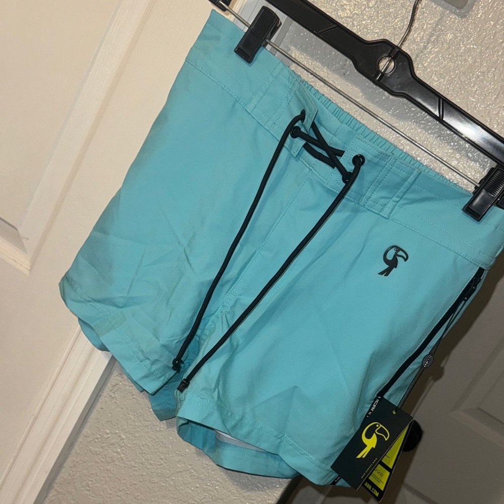 Tucann Men’s Size S Light Blue Swim Shorts with brand tag, never worn
